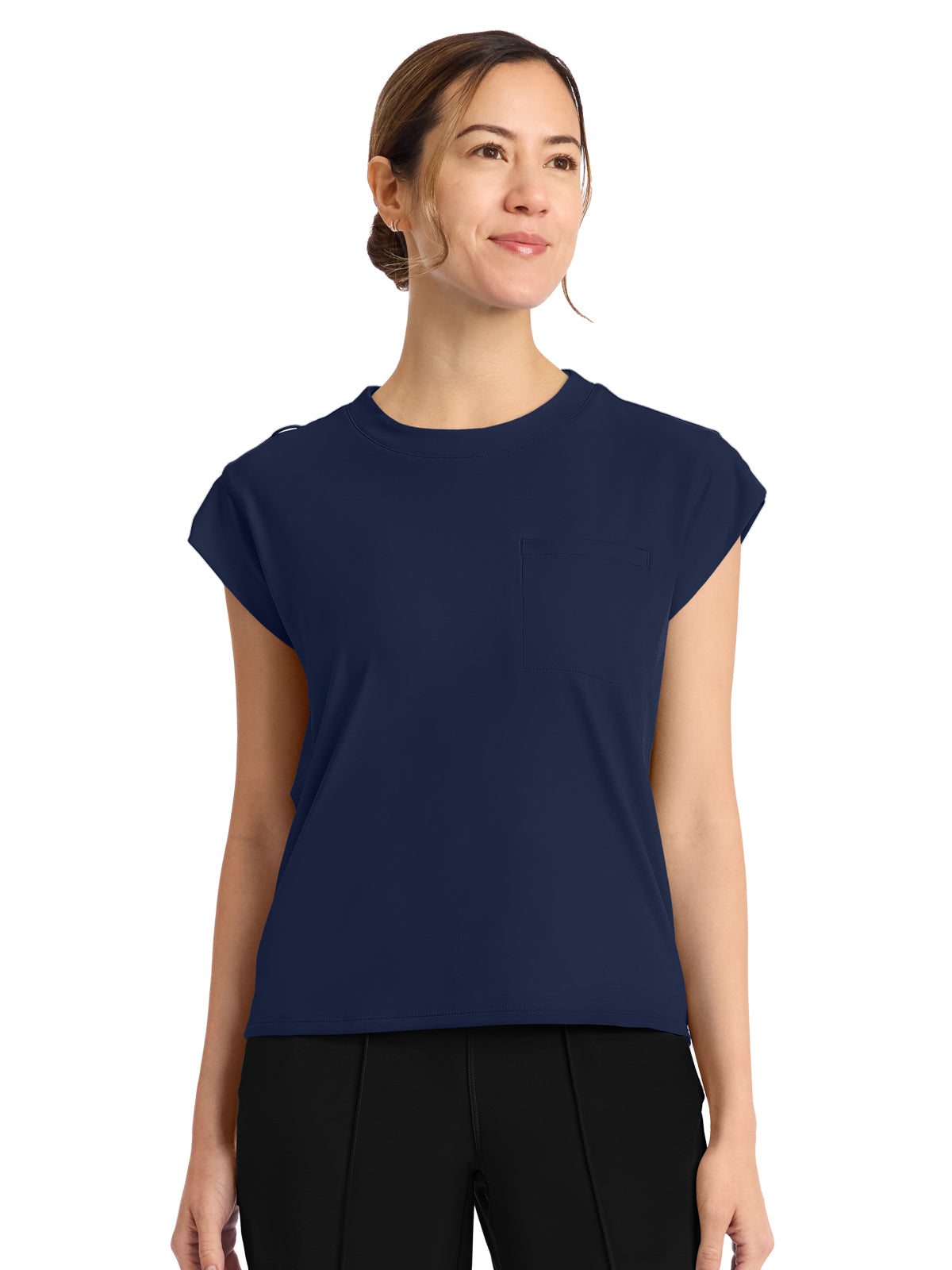 Cherokee - Cherokee Achieve - Women's 1-Pocket Crew Neck Top
