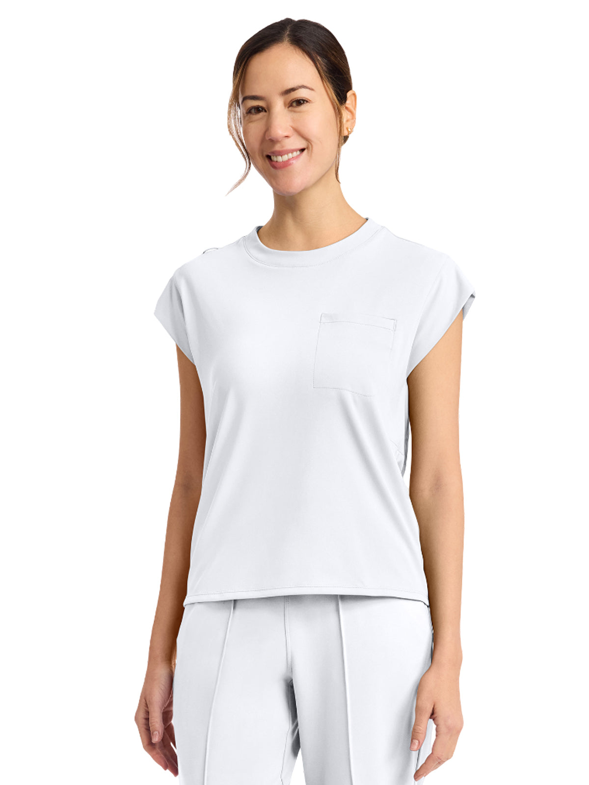 Cherokee - Cherokee Achieve - Women's 1-Pocket Crew Neck Top