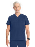 Medelita Scrubs - Men's 3-Pocket Vapor V-Neck Seamed Scrub Top
