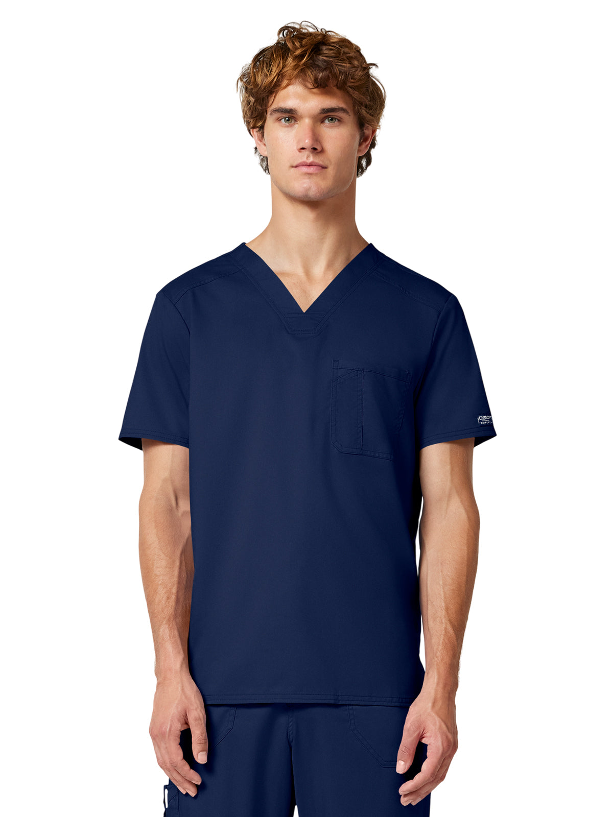 Cherokee - Workwear Revolution - Men's 1-Pocket Tuckable V-Neck Top